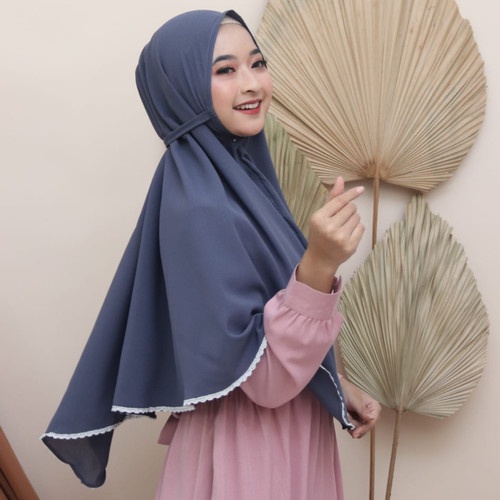 Bergo maryam renda bawah / Bergo renda / Bergo renda bawah