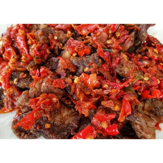

Dendeng kering balado home made