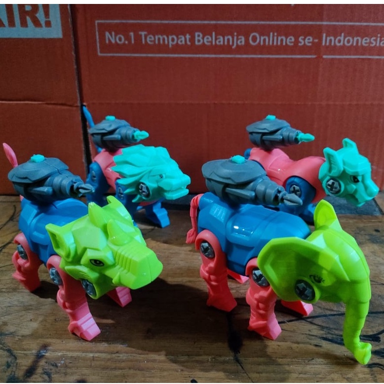 Mainan Dinosaurus DIY Deformasi Bongkar Pasang HARGA PABRIK