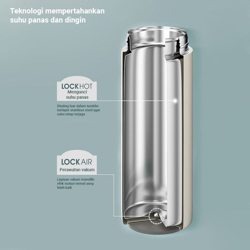 Lock n Lock Exclusive Wanna Be Screw Tumbler Carry Handle 450ml LHC4246 Tumbler Lock n Lock Hot n Cool