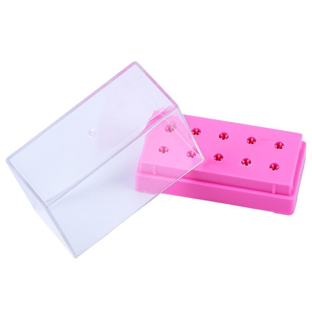 R-flower Grinding Head Display Case Beauty Nail Polishing Head Nail Art Dudukan Mata Bor Kuku