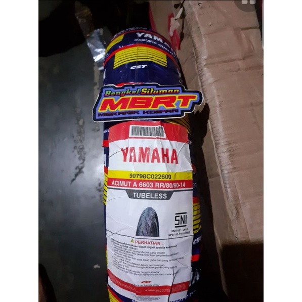 Ban Luar 80/90-14 Tubeless Merek CST (Yamaha)