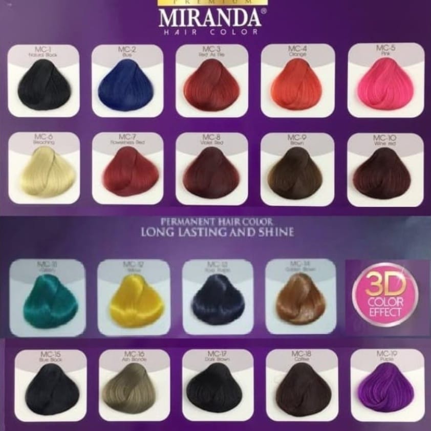 `ღ´ PHINKL `ღ´ Miranda Semir Hair Colour warna pewarna rambut permanen tidak bikin kering merusak