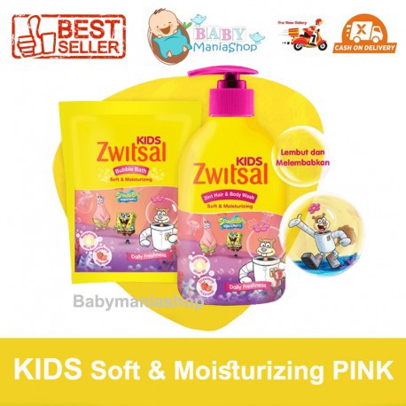 Zwitsal Kids 2in1 Hair and Body Wash Bubble Bath Sabun Mandi Shampoo Anak Switsal Babymaniashop