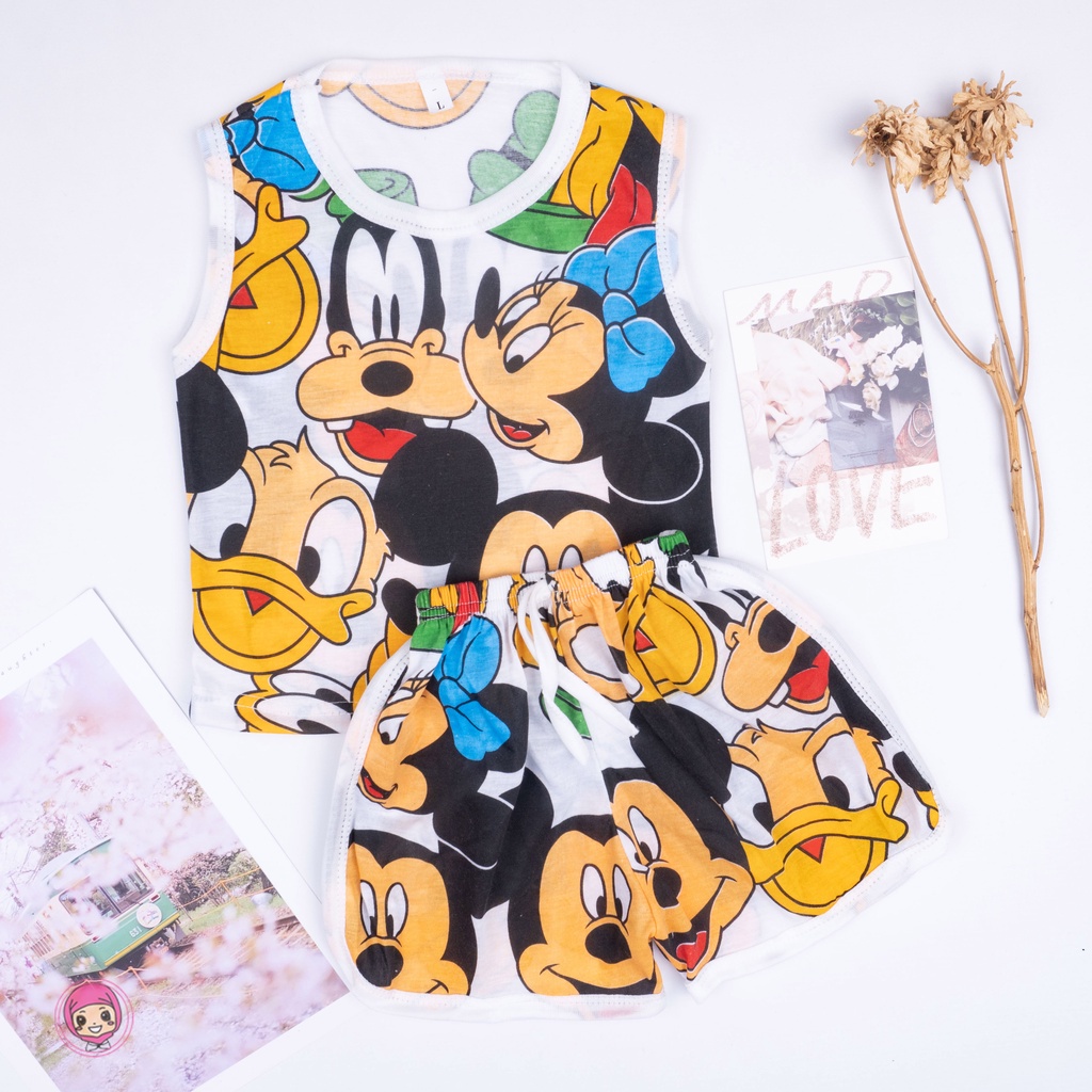 IL - setelan singlet anak cowok / set anak laki laki / setelan anak motif kombinasi