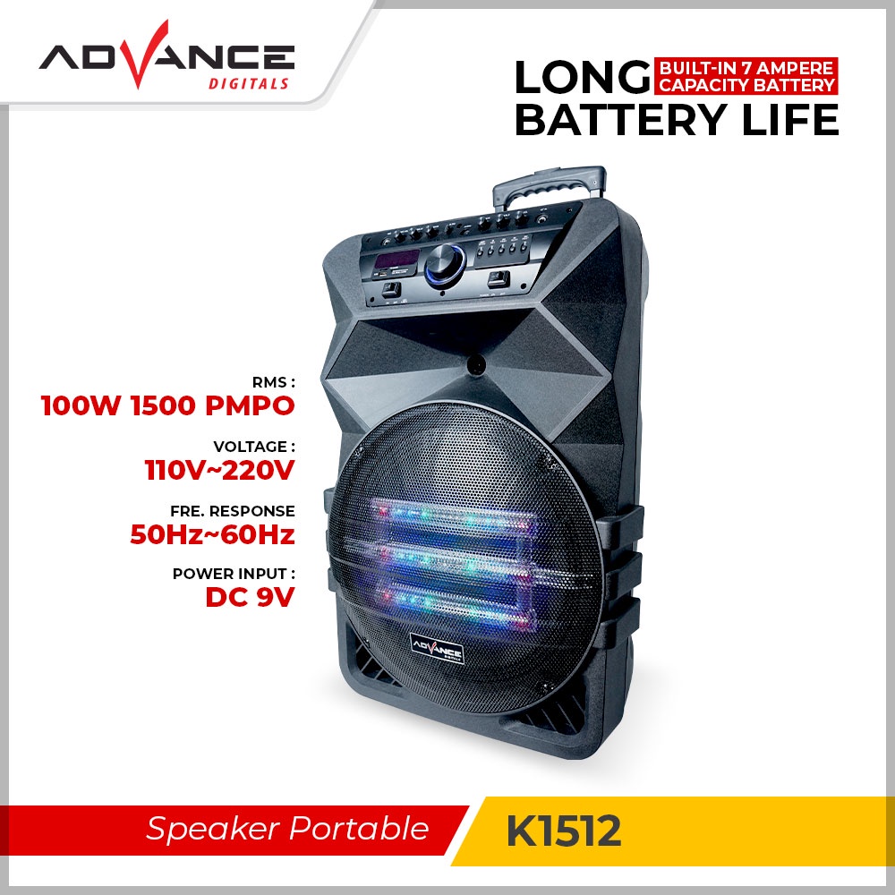 Advance Speaker Bluetooth K1512