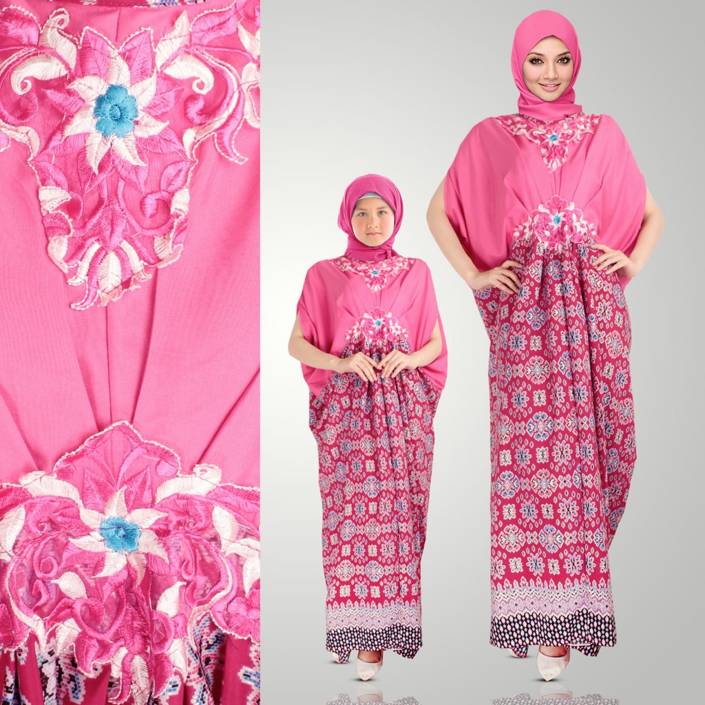 SB Collection Couple Dress Maxi Rizma Kaftan Jumbo Longdress Dan Dress Batik Anak Perempuan