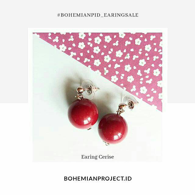 Anting simpel model cherry