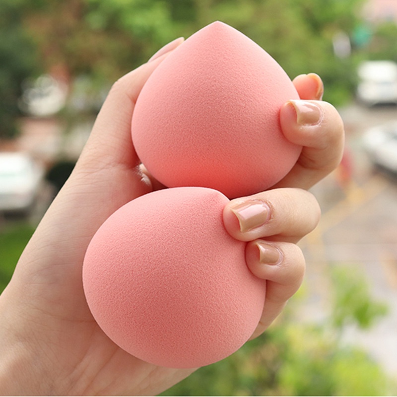 [1Pc Soft Peach-Shaped Makeup Sponge Blender] [Latex-Free Foundation Blending Sponge] [Cosmetic Puff For Applying Powder,Cream,Liquid]