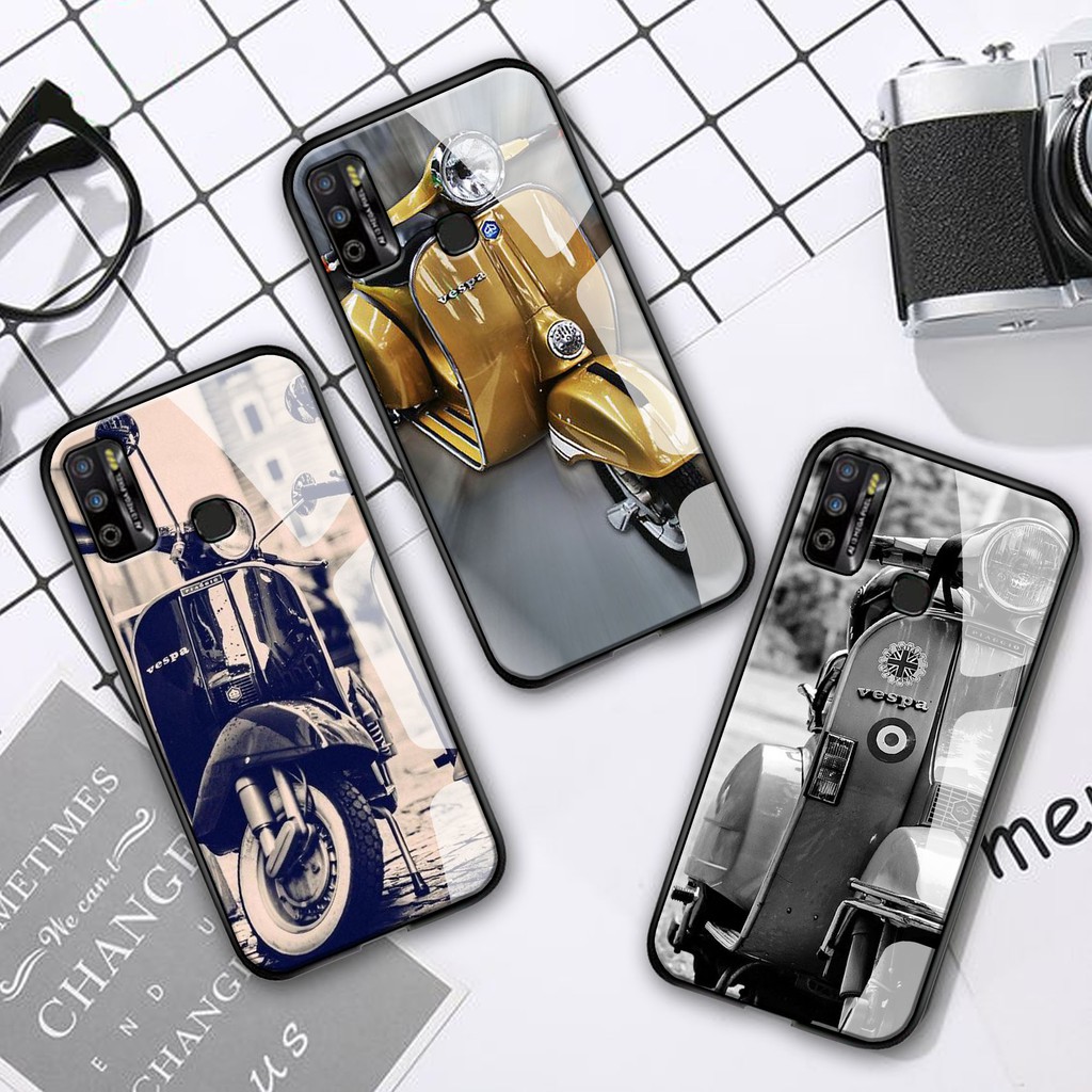 [SC25] Softcase Glass Ka   ca Vivo Y30 Y50 Y30i Y53 Y12i Y91C Y91 Y93 Y95