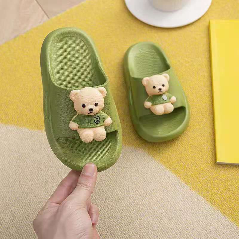 Sandal Slop Anak karet Boneka bear S2