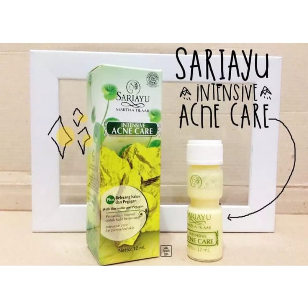 PAKET JERAWAT SARIAYU 3 IN 1 - Sariayu Intensive Acne Care Obat Jerawat 12 ML - Sari Ayu Langsat Facial Foam 75gr - Sabun Pencuci Wajah - LOTION PENGHILANG JERAWAT DAN FLEK HITAM DALAM 24 JAM / LOTION PUTIH GLOWING / SARIAYU ACNE CARE / LOTION JERAWAT