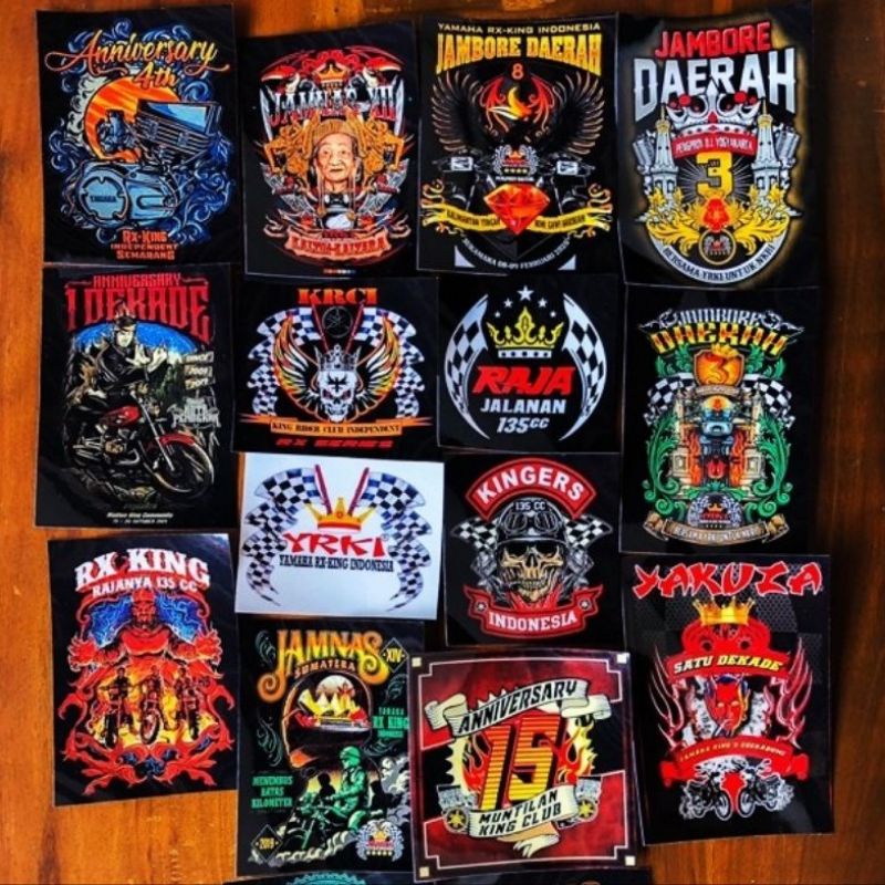 Jual stiker rx king | stiker pack event touring club rx king | Shopee