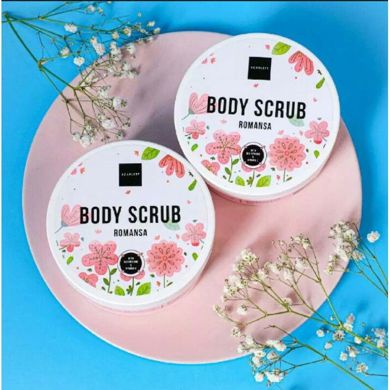 BODY SCRUB SCARLETT WHITENING by Felicya Angelista / Lulur Badan Scarlet Original