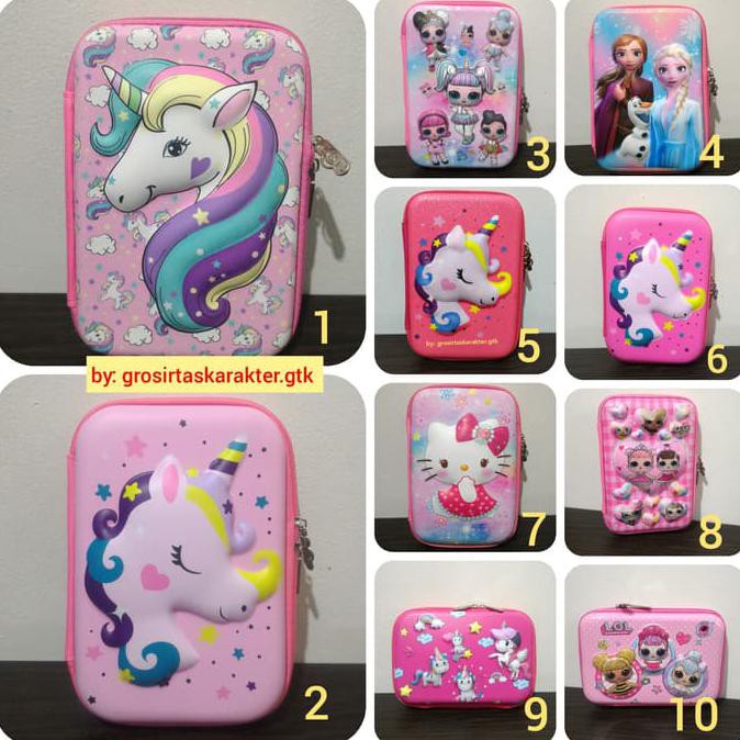 

Tempat Pensil Anak LOL Unicorn Kitty Kotak Pensil Hardcase Import Lucu