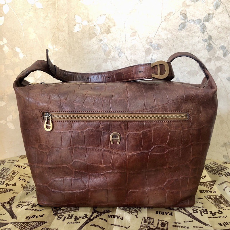 tas aigner original second preloved kulit croco asli branded bekas