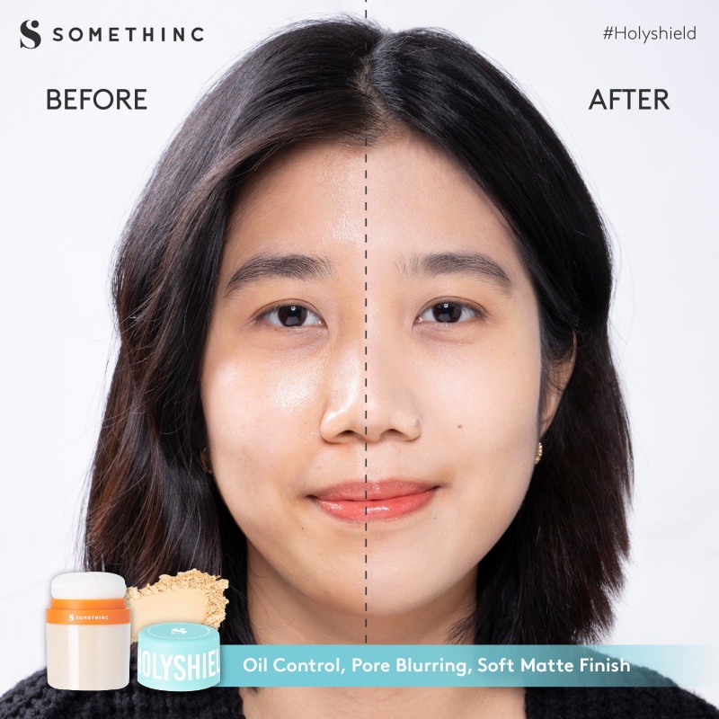 Somethinc No Sebum Mineral Blur Translucent Loose Powder Spf 30 Pa++ - Easy Touch Up Sunscreen Powder
