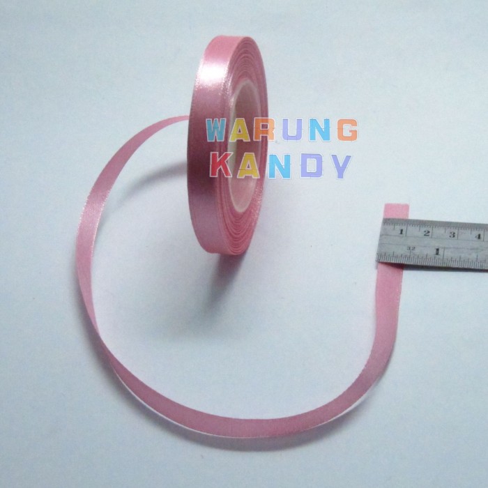 Pita Saten / Satin 3/8&quot; Pink Sedang 44 PAK