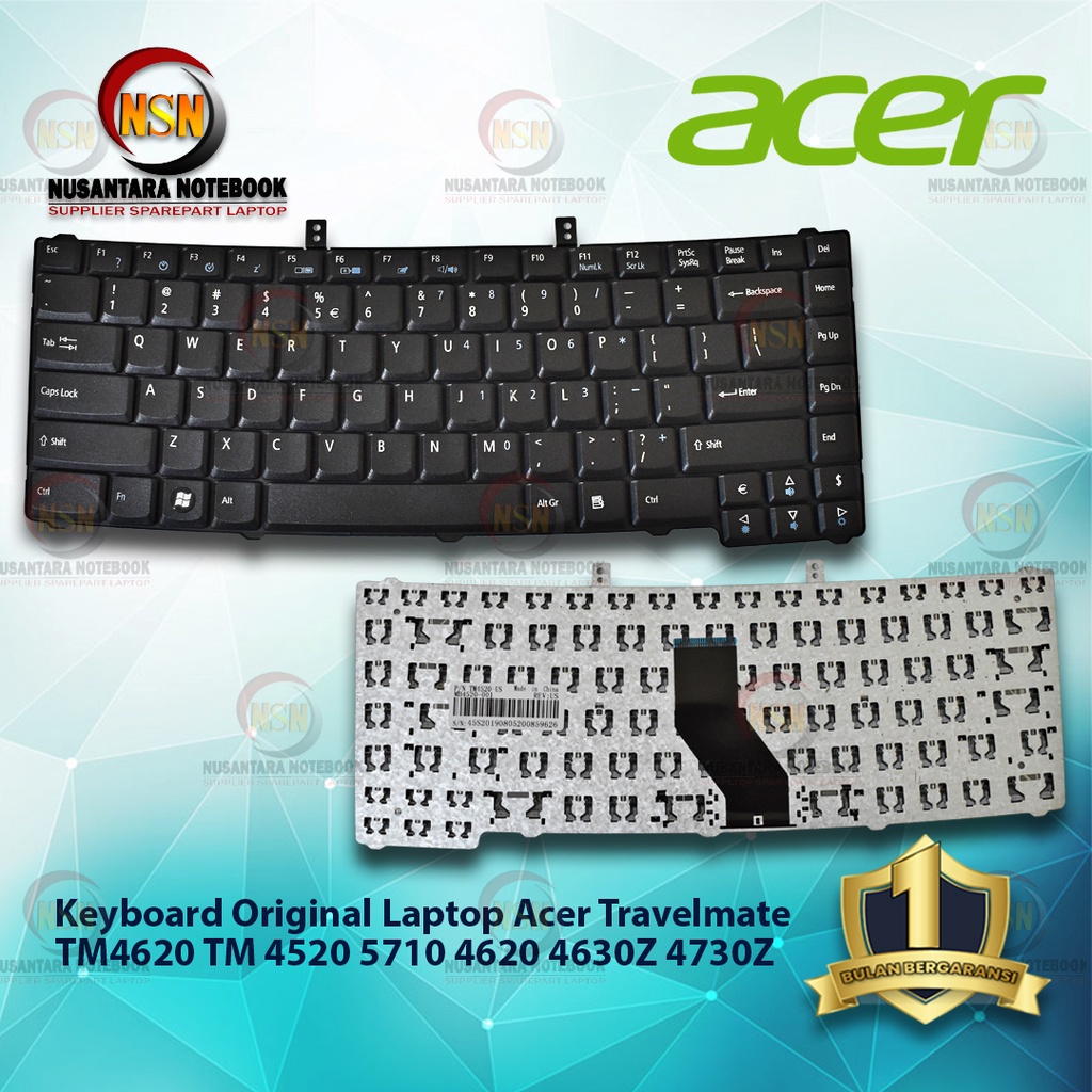 Keyboard Original Acer Travelmate TM4620 TM 4520 5710 4620 4630Z 4730Z