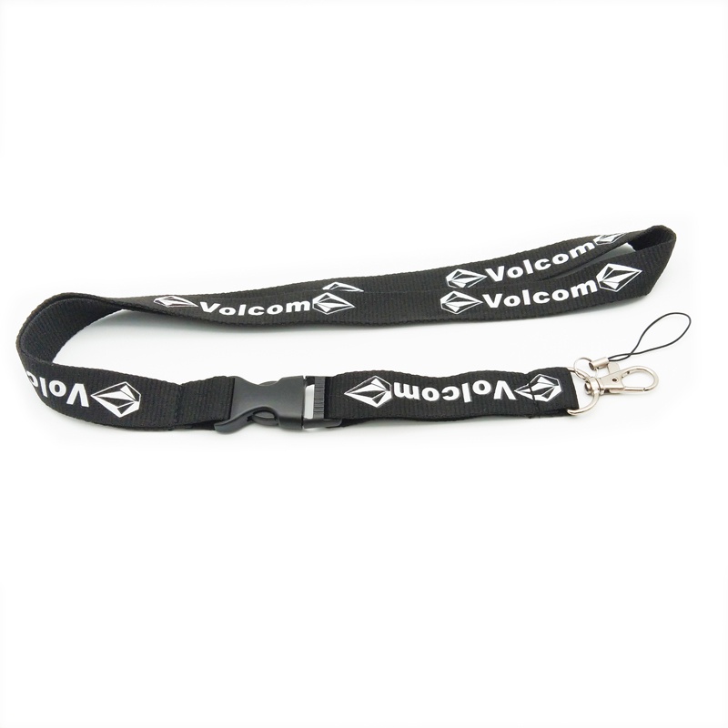 Volcom Leher Lanyard Ponsel Sling untuk Kartu Pelajar Tali ID Card Straps Gantungan Kunci Anti-Drop Lanyard Aksesoris