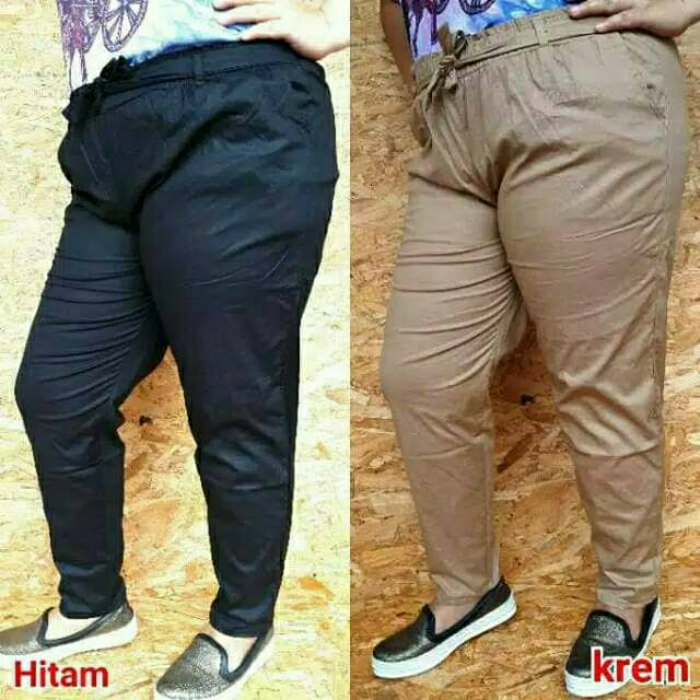 Celana wanita /Harem jumbo TWILL COMBED celana kerja/Harem super jumbo