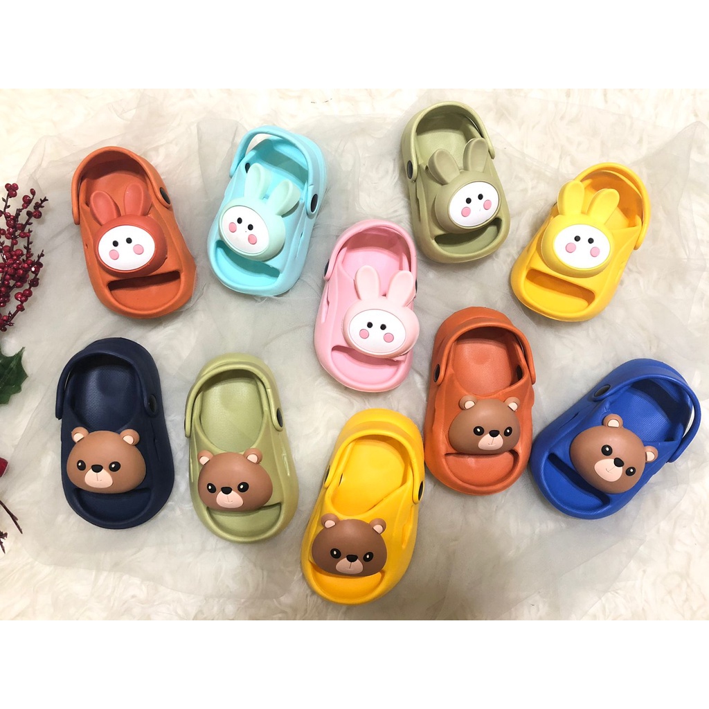 Sandal Karet Anak Laki Laki dan Perempuan Kelinci Beruang / Slippers / Sendal Karet