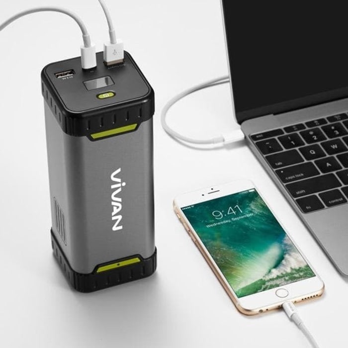 Vivan Mf20 20800Mah Powerbank Fast Charging 3A For Laptop & Smartphone
