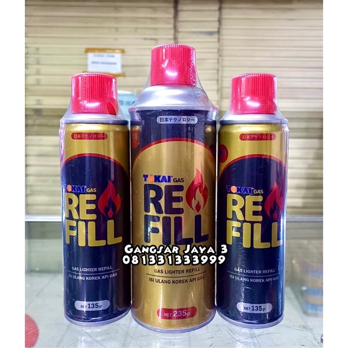 TOKAI Gas Refill isi ulang korek api gas