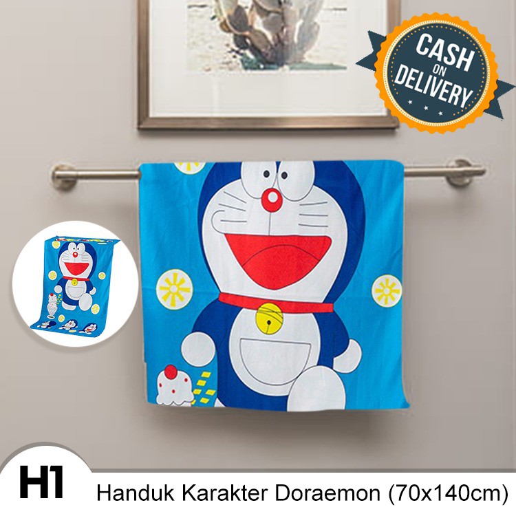 Handuk Karakter Anak Daya Serap tinggi 70 X 140 Cm handuk lembut anak