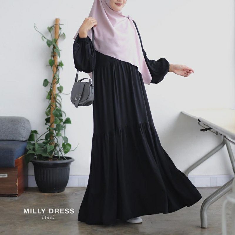 Milly Dress -  by Ash Shofwa.id gamis rayon