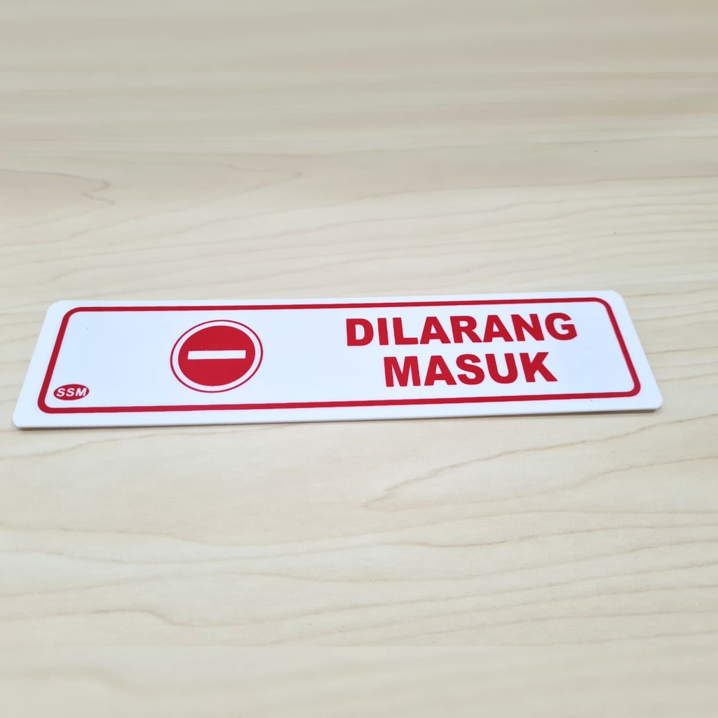 

Sign Akrilik Label KECIL DILARANG MASUK