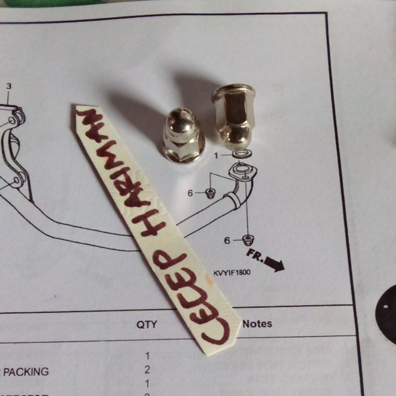 mur knalpot Honda beat karbu