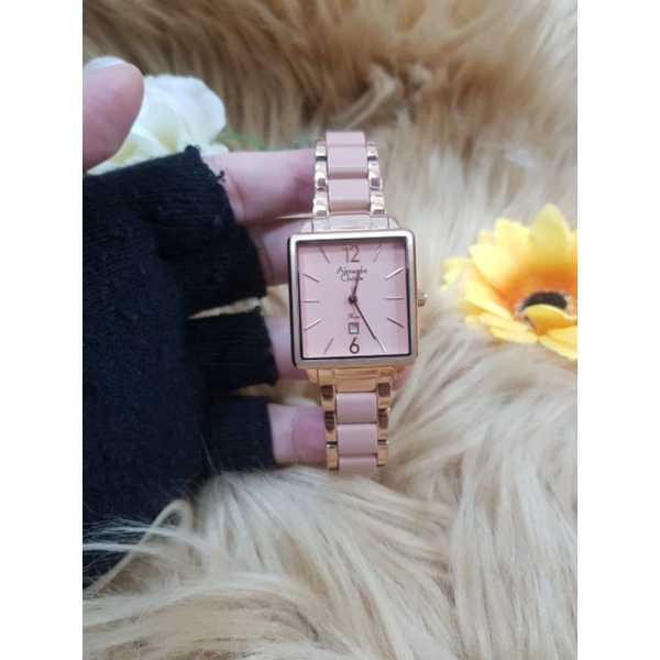 JAM TANGAN ALEXANDER CHRISTIE WANITA AC-2917 STAINLESS STEEL ORIGINAL