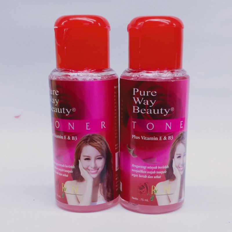 PURE WAY BEAUTY TONER ORIGINAL BPOM - TONER PURE WAY BEAUTY ROSE