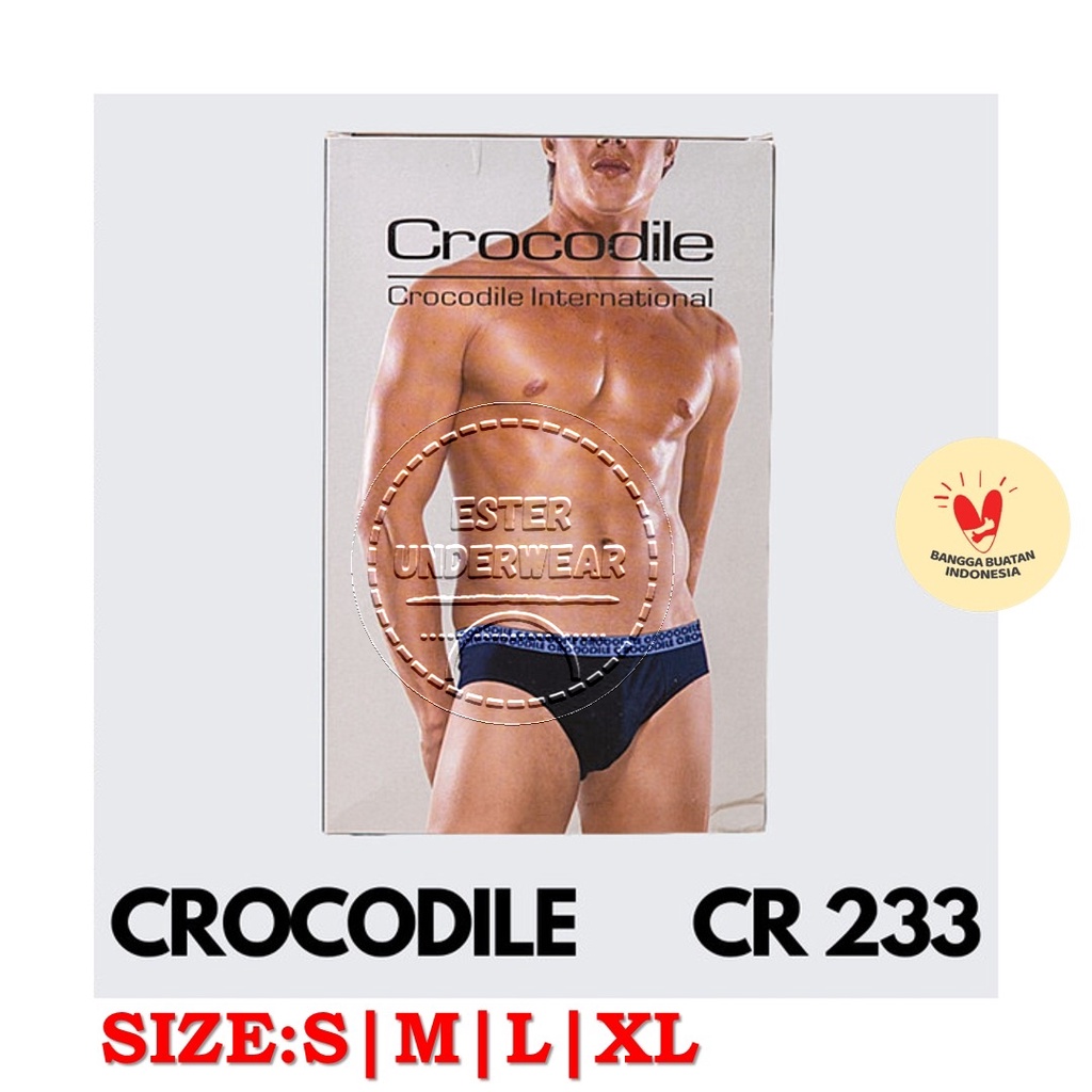 Celana Dalam Pria CROCODILE  CR 233 Karet SPORT Kecil Isi 3Pcs/pack