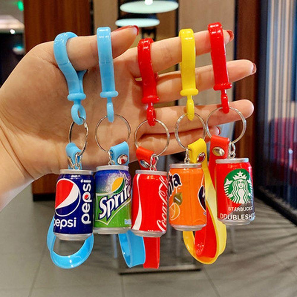 [Elegan] Coke Kaleng Gantungan Kunci Pria Dan Wanita Aksesoris Pasangan Keyring Hadiah Kecil Gantungan Kunci Pernak Pernik Hadiah Ransel Ornamen