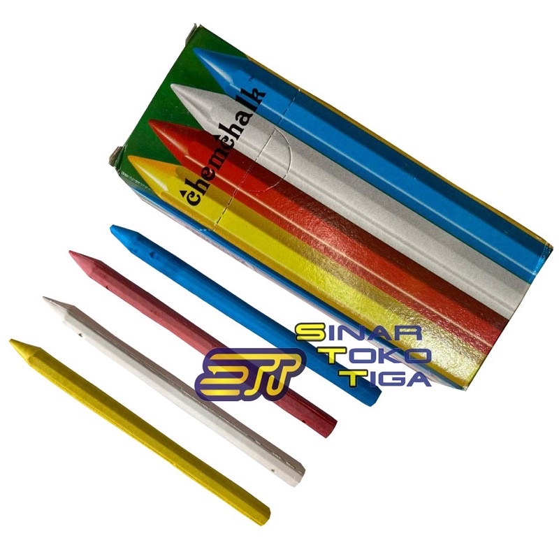 

Mi Per Kotak Kapur Model Pensil Penanda Bahan Kain isi 12 pcs 4 Warna