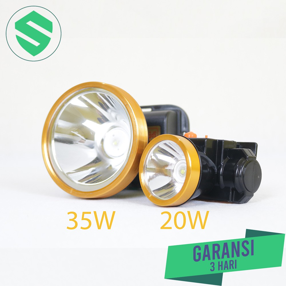 Senter Kepala Emico 35W l Senter Proyek l Headlamp 35 Watt