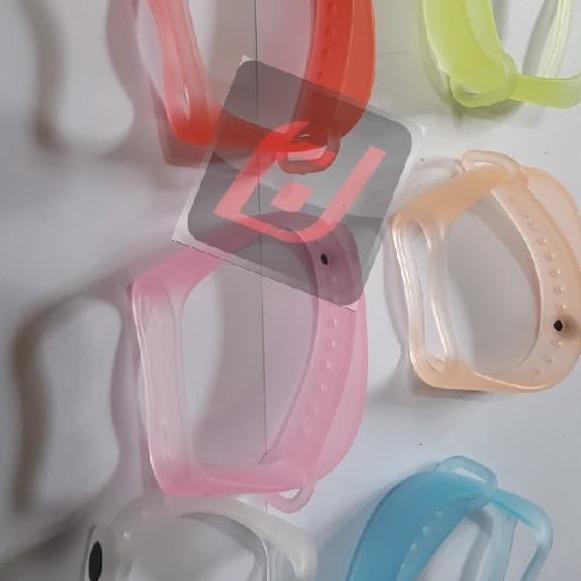 TALI JAM STRAP SILICONE TRANSPARAN XIAOMI MIBAND MI BAND 3