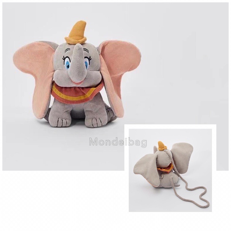 ORIGINAL  zara kids / baby - dumbo sling bag / tas selempang anak perempuan gajah
