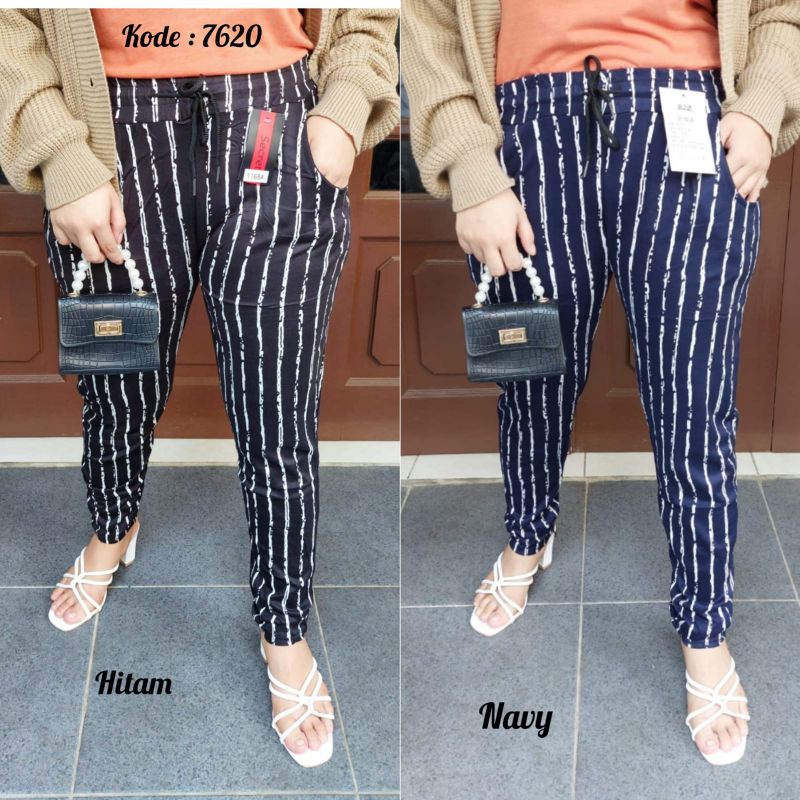 NEW CELANA BAHAN IMPORT SALUR 7620#/CELANA MURAH