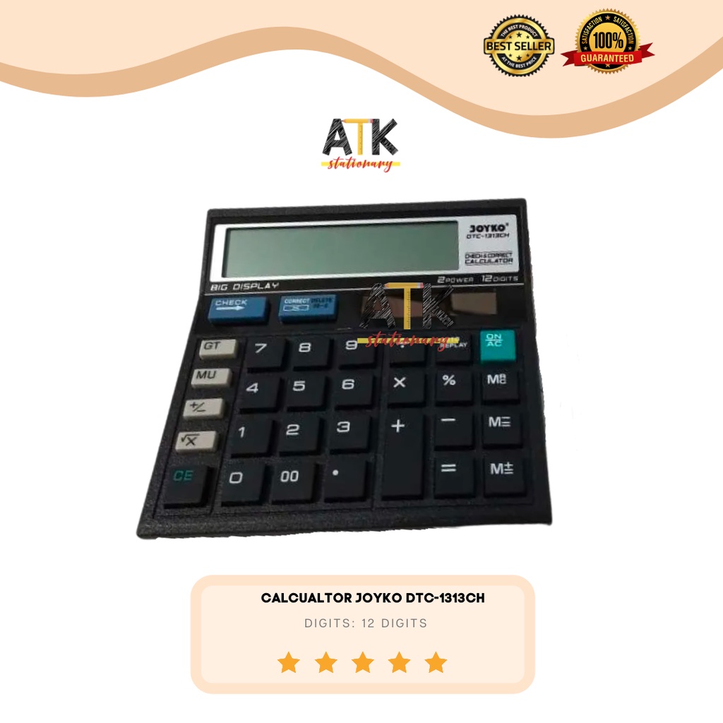 

Calculator Joyko DTC 1313CH / Kalkulator 12 Digits atk