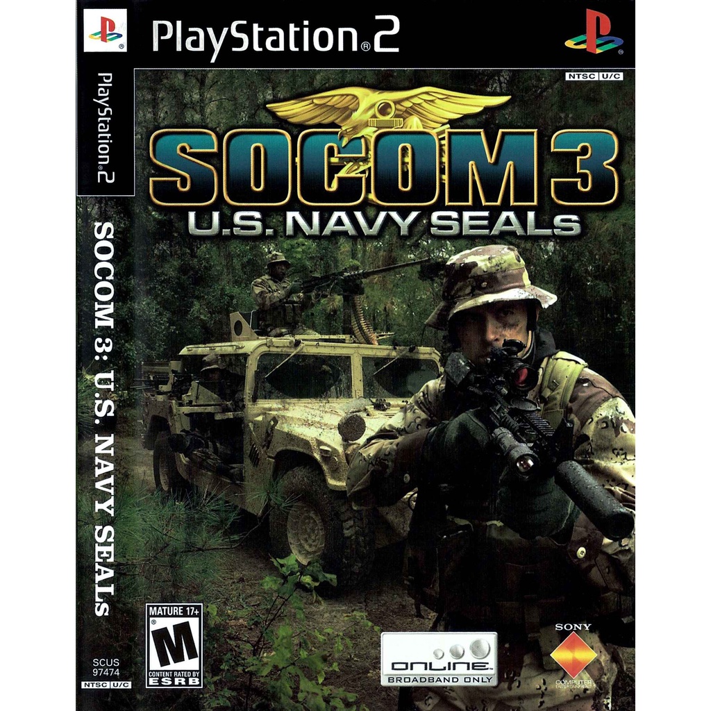 KASET DVD GAME PS2: SOCOM 3 U.S. NAVY SEALS