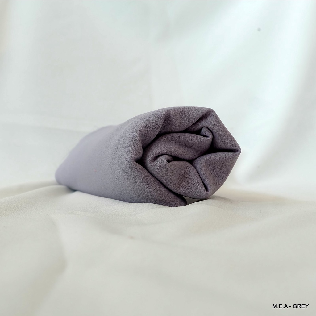 Pashmina Diamond Crepe Panjang 250x75 CM-GREY