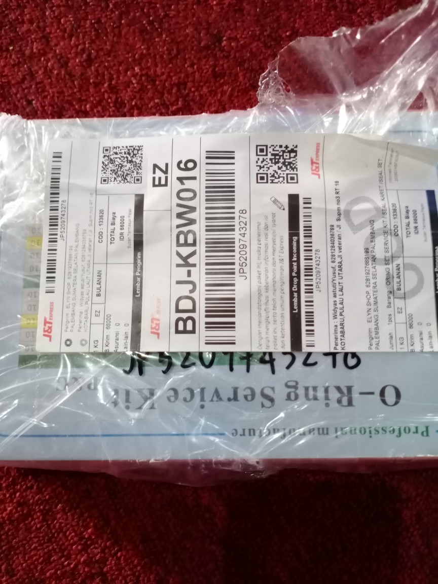 Oring Set Service Kit / Seal Karet /seal Set