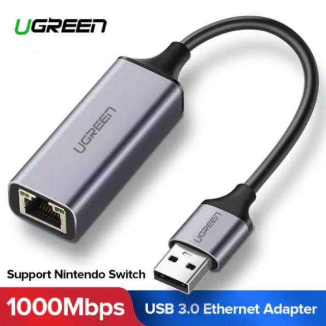 Ugreen Usb to Lan Rj45 Ethernet Gigabit Adapter Usb 3.0 2.0 Speed 100mbps 1000mbps Original