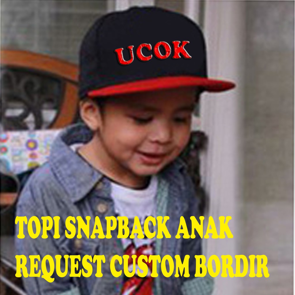 CETAK BORDIR NAMA Topi snapback ANAK topi gaul