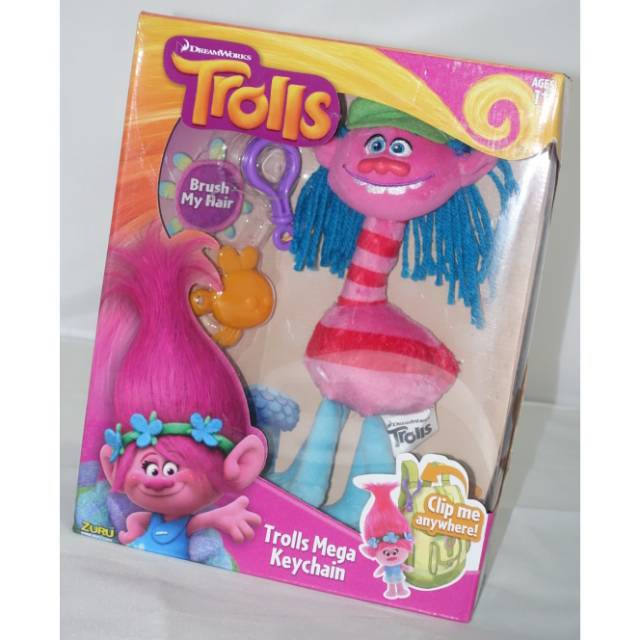 Trolls mega keychain gantungan tas trolls Cooper original gantungan kunci Trolls Cooper