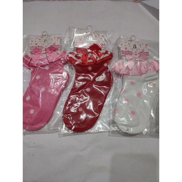 kaos kaki anak perempuan renda warna 5-7 tahun