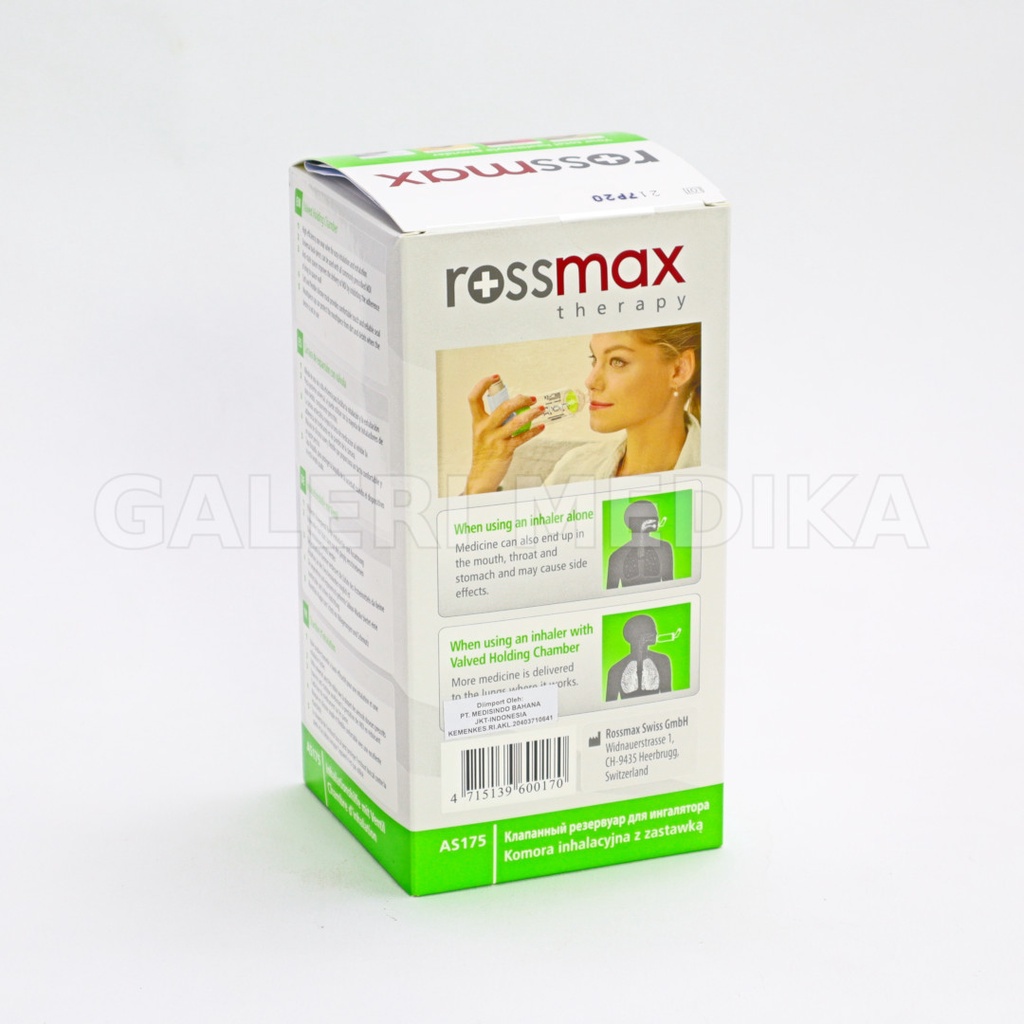 Rossmax Aerospacer AS-175 (Valved Holding Chamber) - Wadah Penghantar Obat